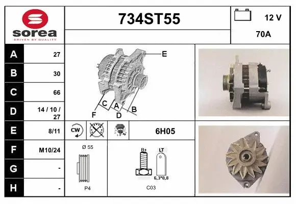 Alternator (734ST55)