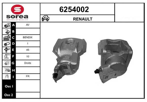 Brake Caliper (6254002)