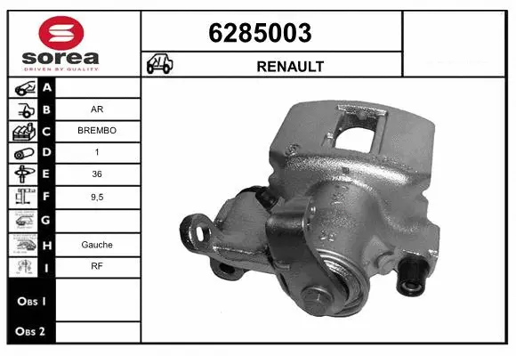Brake Caliper (6285003)