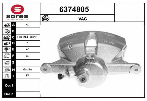 Brake Caliper (6374805)