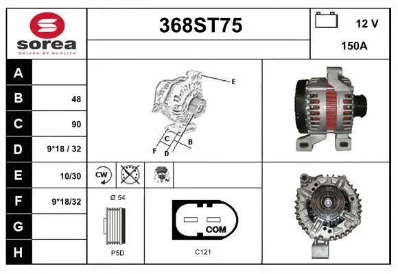 Alternator (368ST75)
