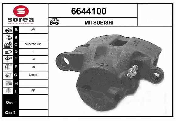 Brake Caliper (6644100)
