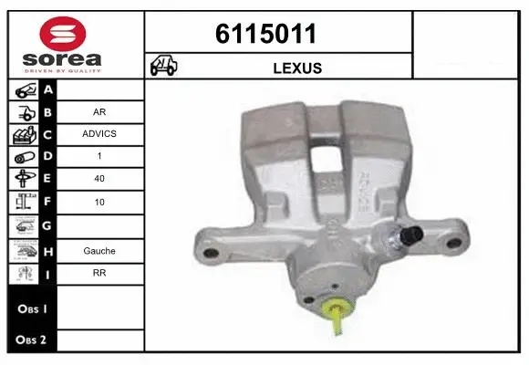 Brake Caliper (6115011)