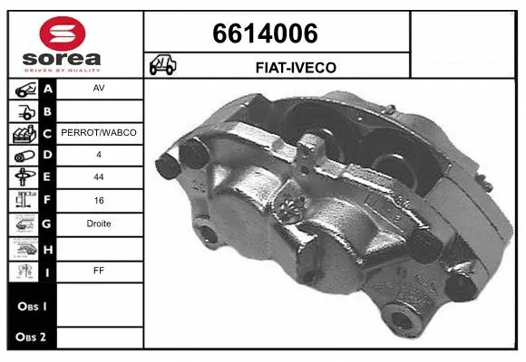 Brake Caliper (6614006)