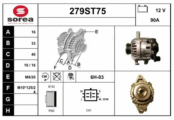 Alternator (279ST75)
