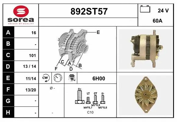Alternator (892ST57)