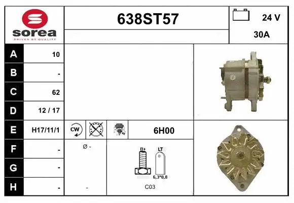 Alternator (638ST57)