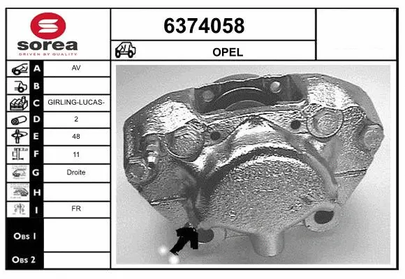 Brake Caliper (6374058)