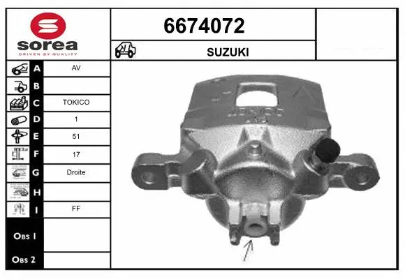 Brake Caliper (6674072)