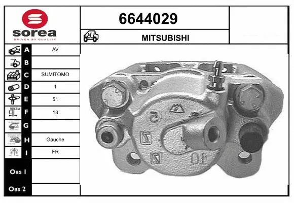 Brake Caliper (6644029)