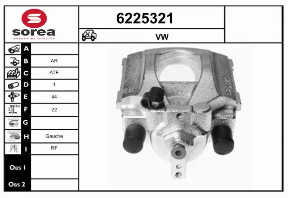 Brake Caliper (6225321)