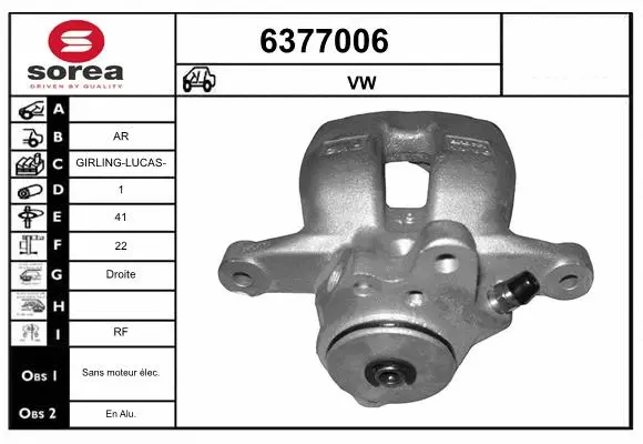 Brake Caliper (6377006)