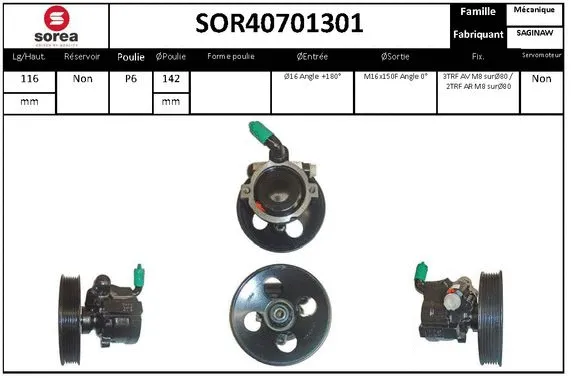 Hydraulic Pump, steering (SOR40701301)