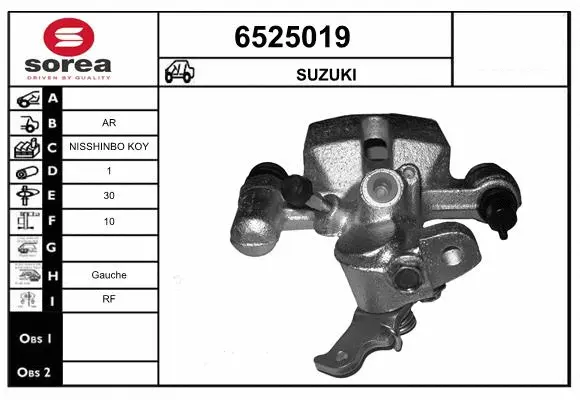 Brake Caliper (6525019)