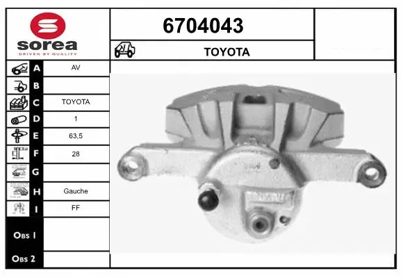Brake Caliper (6704043)