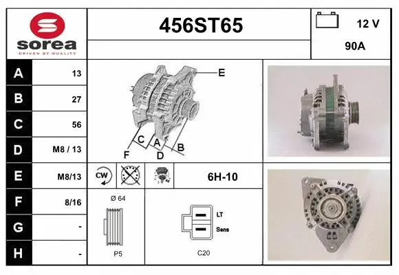Alternator (456ST65)