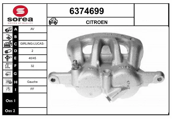 Brake Caliper (6374699)