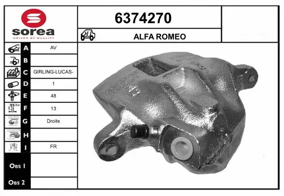 Brake Caliper (6374270)