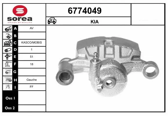 Brake Caliper (6774049)