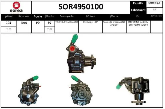 Hydraulic Pump, steering (SOR4950100)