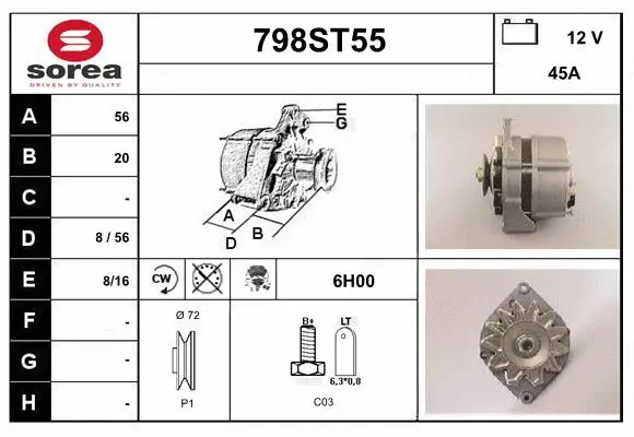 Alternator (798ST55)