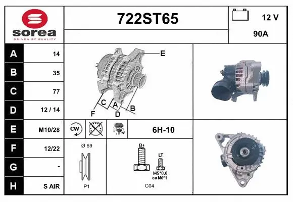 Alternator (722ST65)