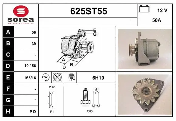 Alternator (625ST55)