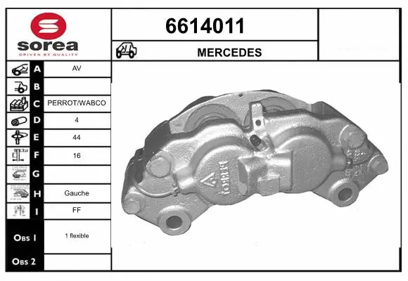 Brake Caliper (6614011)
