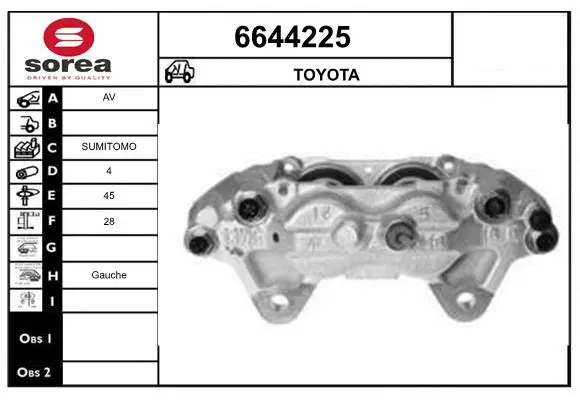 Brake Caliper (6644225)