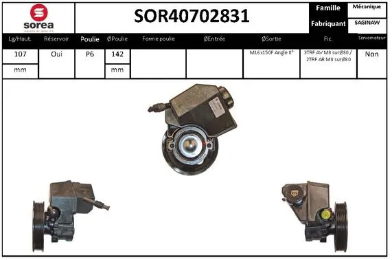 Hydraulic Pump, steering (SOR40702831)