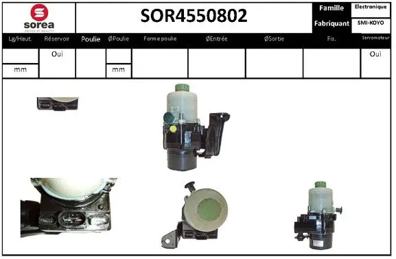 Hydraulic Pump, steering (SOR4550802)