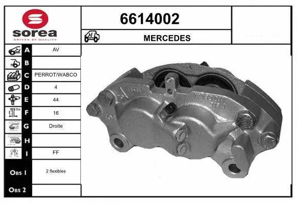 Brake Caliper (6614002)