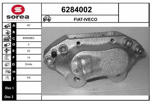 Brake Caliper (6284002)