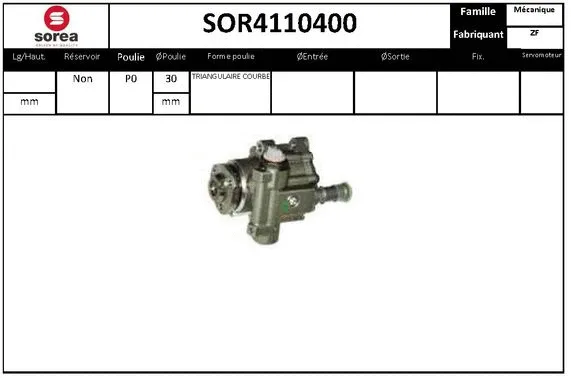 Hydraulic Pump, steering (SOR4110400)