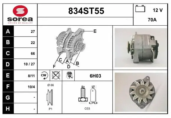 Alternator (834ST55)