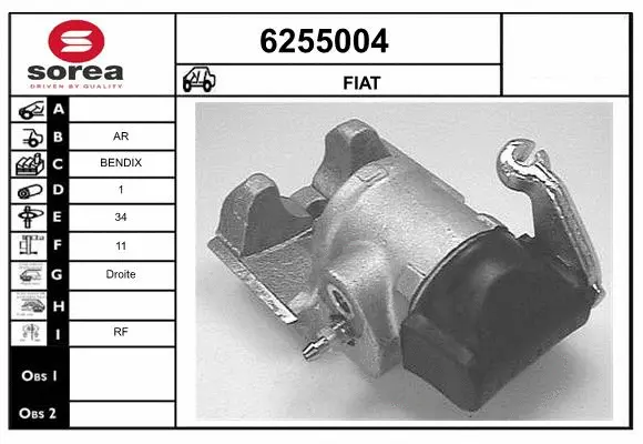 Brake Caliper (6255004)