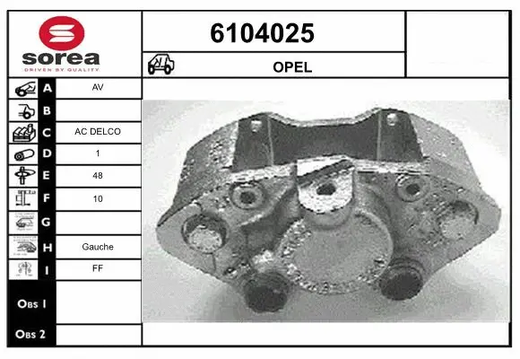 Brake Caliper (6104025)