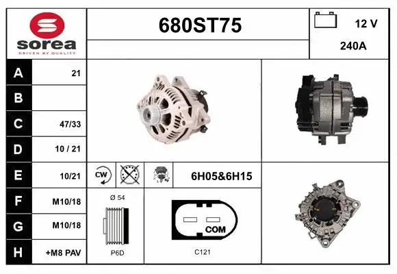 Alternator (680ST75)