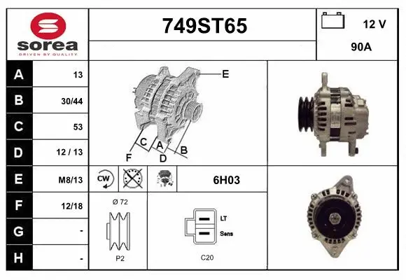 Alternator (749ST65)