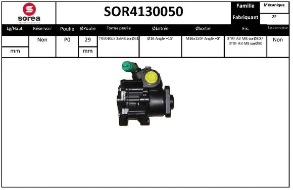 Hydraulic Pump, steering (SOR4130050)