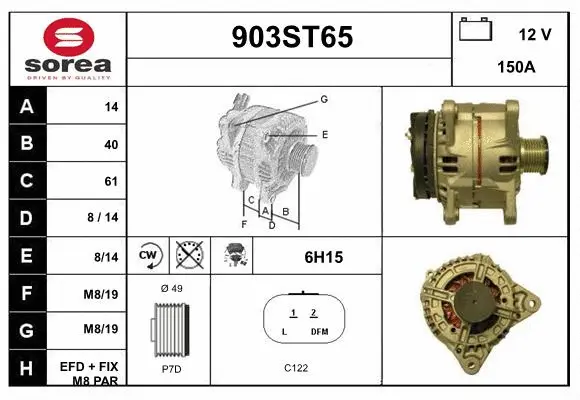 Alternator (903ST65)