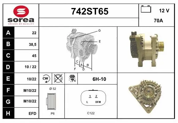 Alternator (742ST65)
