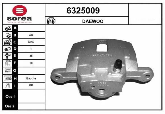 Brake Caliper (6325009)