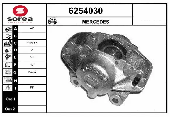 Brake Caliper (6254030)