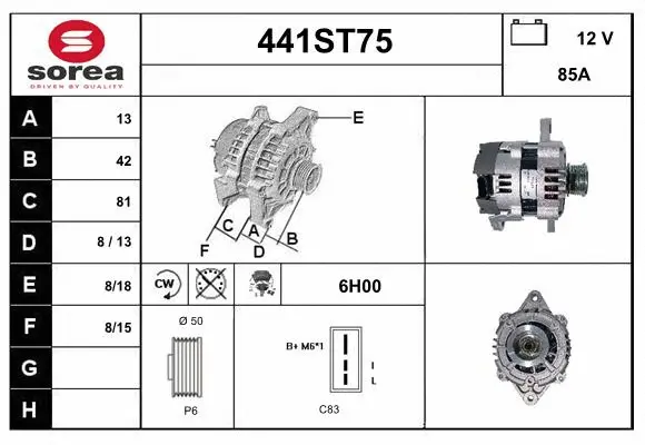Alternator (441ST75)