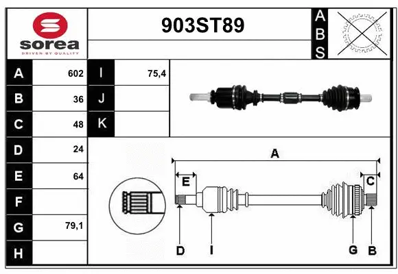 Drive Shaft (903ST89)