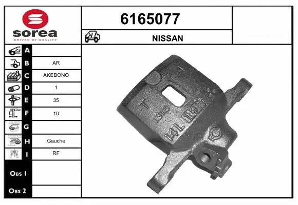 Brake Caliper (6165077)