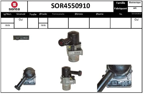 Hydraulic Pump, steering (SOR4550910)