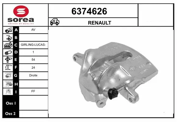Brake Caliper (6374626)