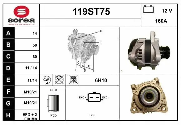 Alternator (119ST75)